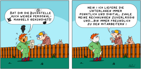 Kündigungs-Cartoon