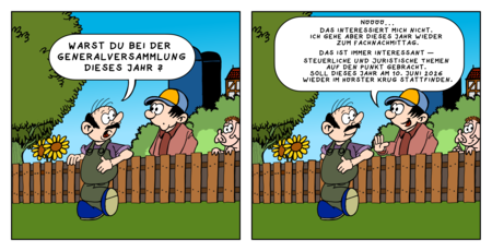 Fachnachmittag-Cartoon